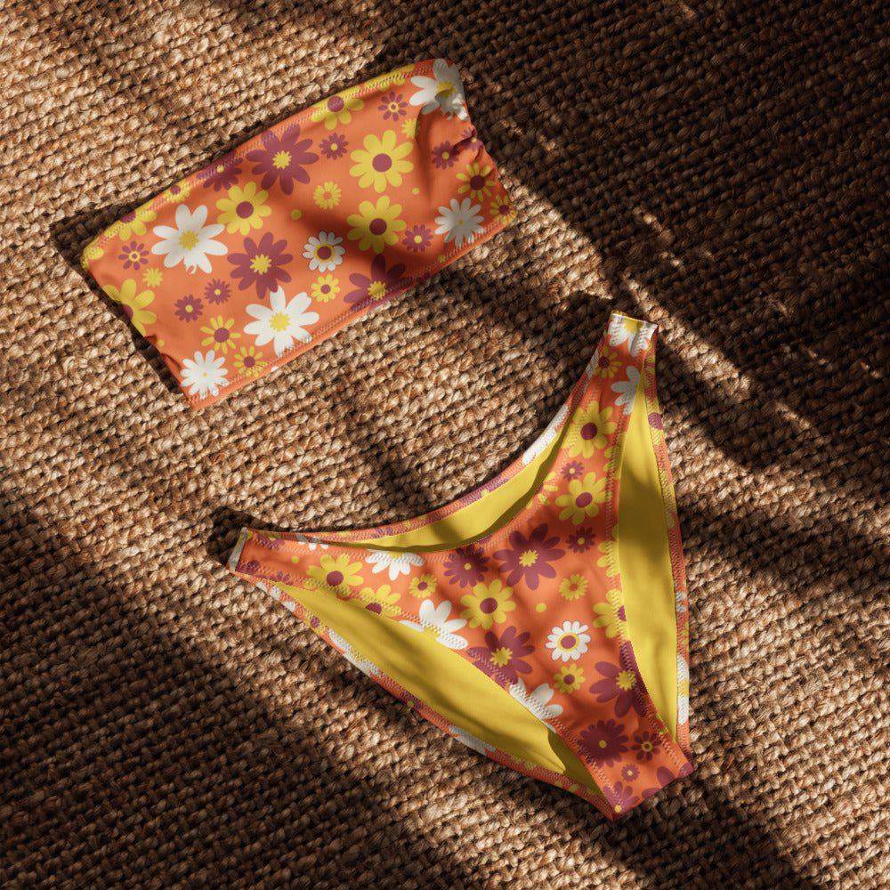 Bas de bikini décolleté en V - Golden Honey 