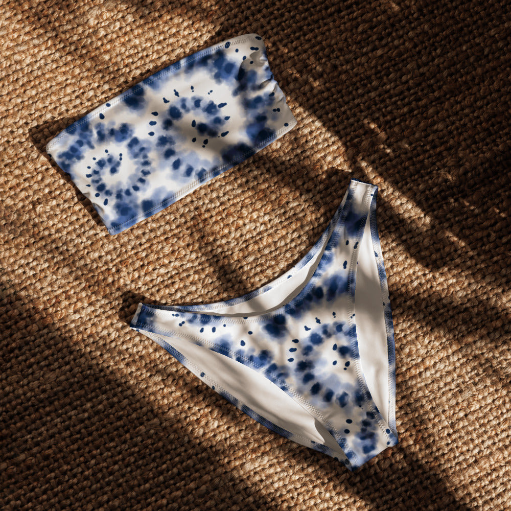 V-cut Bikini Bottom - Ocean Swirl