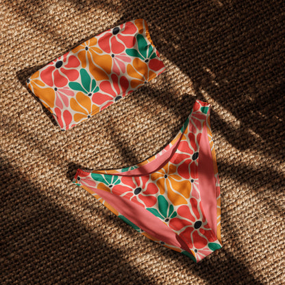 V-cut Bikini Bottom - Flower Power