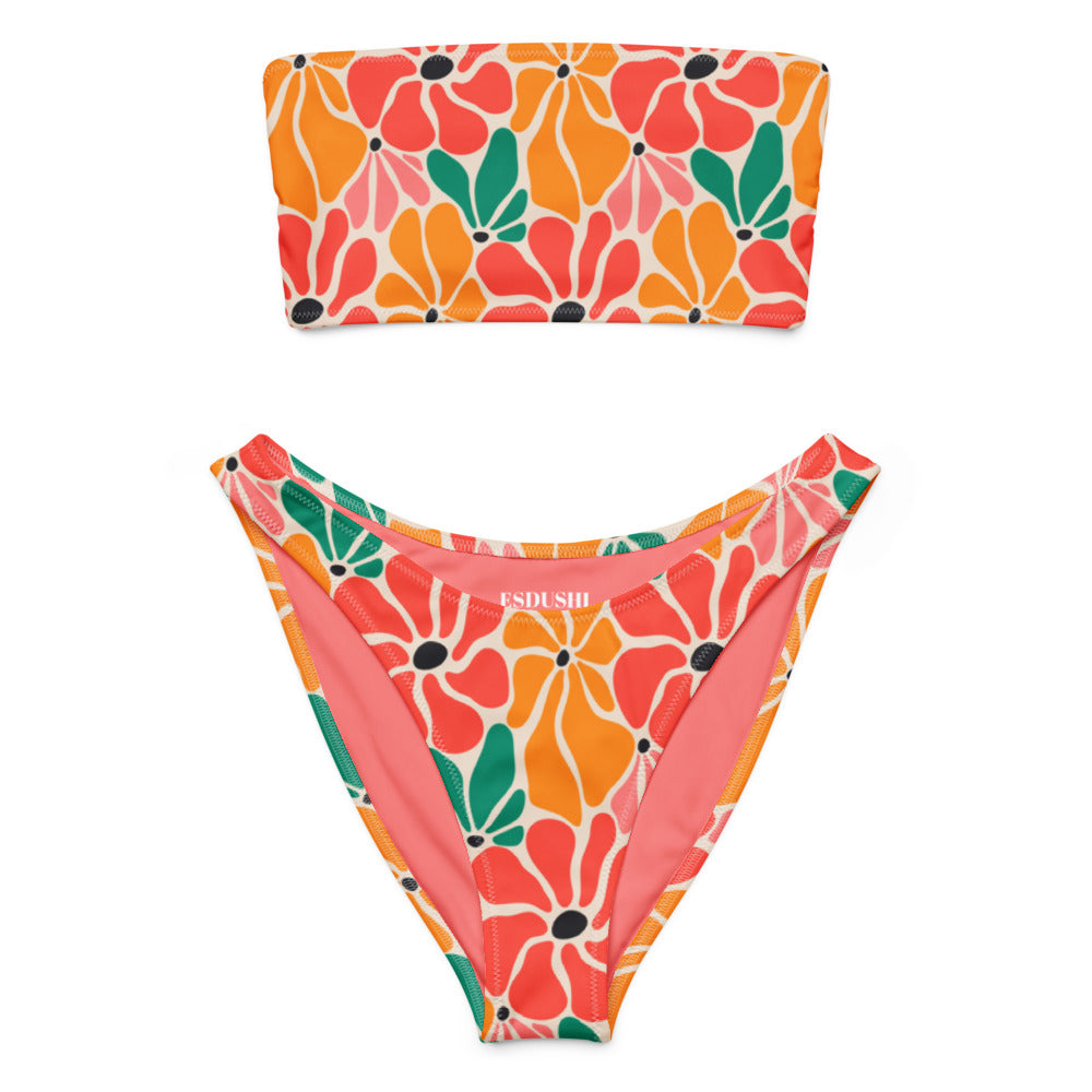 V-cut Bikini Bottom - Flower Power