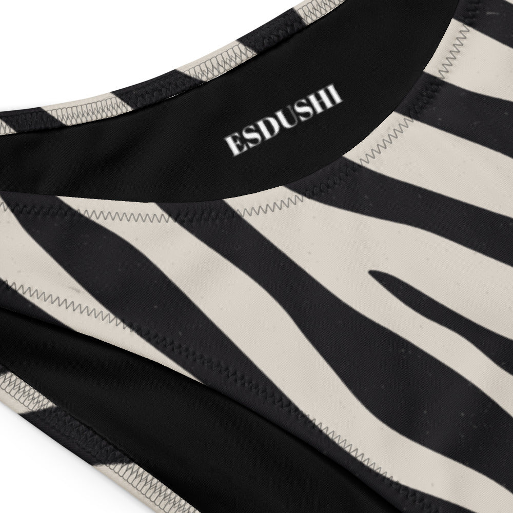 V-cut Bikini Bottom - Striped Safari