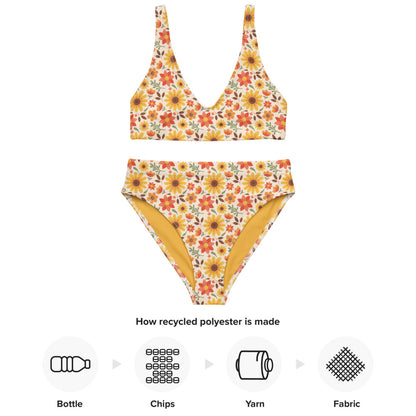 Surf Bikini Top - Sunflower Siesta