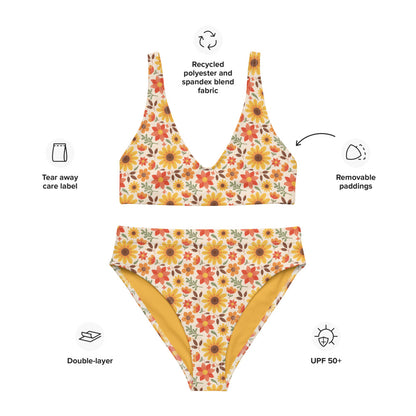 Surf Bikini Top - Sunflower Siesta