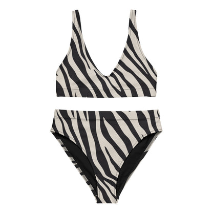 Top de bikini de surf - Safari a rayas