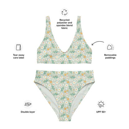 Surf Bikini Top - Flores Esmeralda