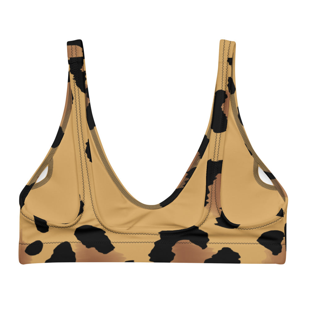 Surf Bikini Top - Leopard Wave
