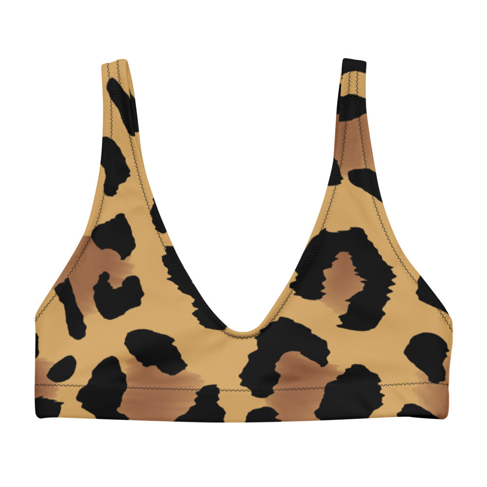Surf Bikini Top - Leopard Wave
