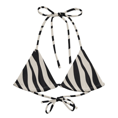 String Bikini Top - Striped Safari - Esdushi