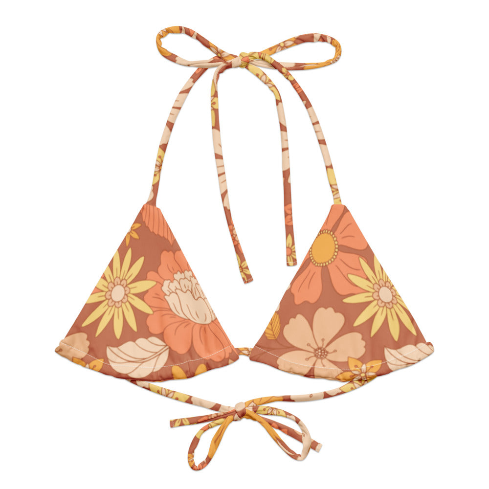 String Bikini Top - Sunset Glow