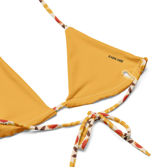 Top de bikini de tiras - Sunflower Siesta 