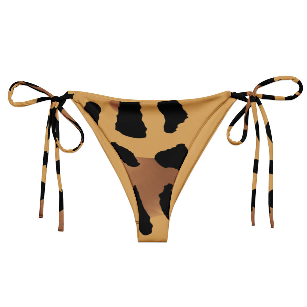 String Bikini Bottom - Leopard Wave - Esdushi