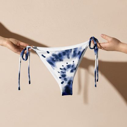 String Bikini Bottom - Ocean Swirl - Esdushi