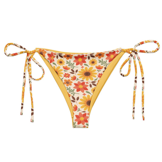 String Bikini Bottom - Sunflower Siesta