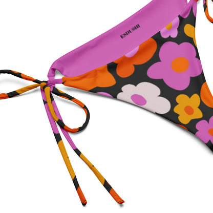 String Bikini Bottom - Botanical Bloom