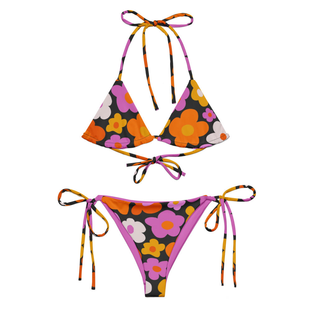String Bikini Bottom - Botanical Bloom