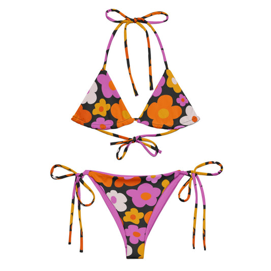 Top de bikini de tiras - Botanical Bloom 
