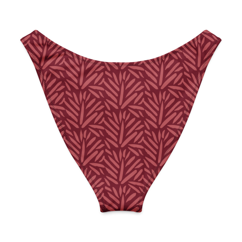 V-cut Bikini Bottom - Palm Passion - Esdushi