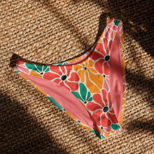 V-cut Bikini Bottom - Flower Power