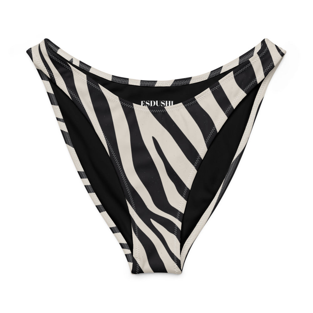 V-cut Bikini Bottom - Striped Safari