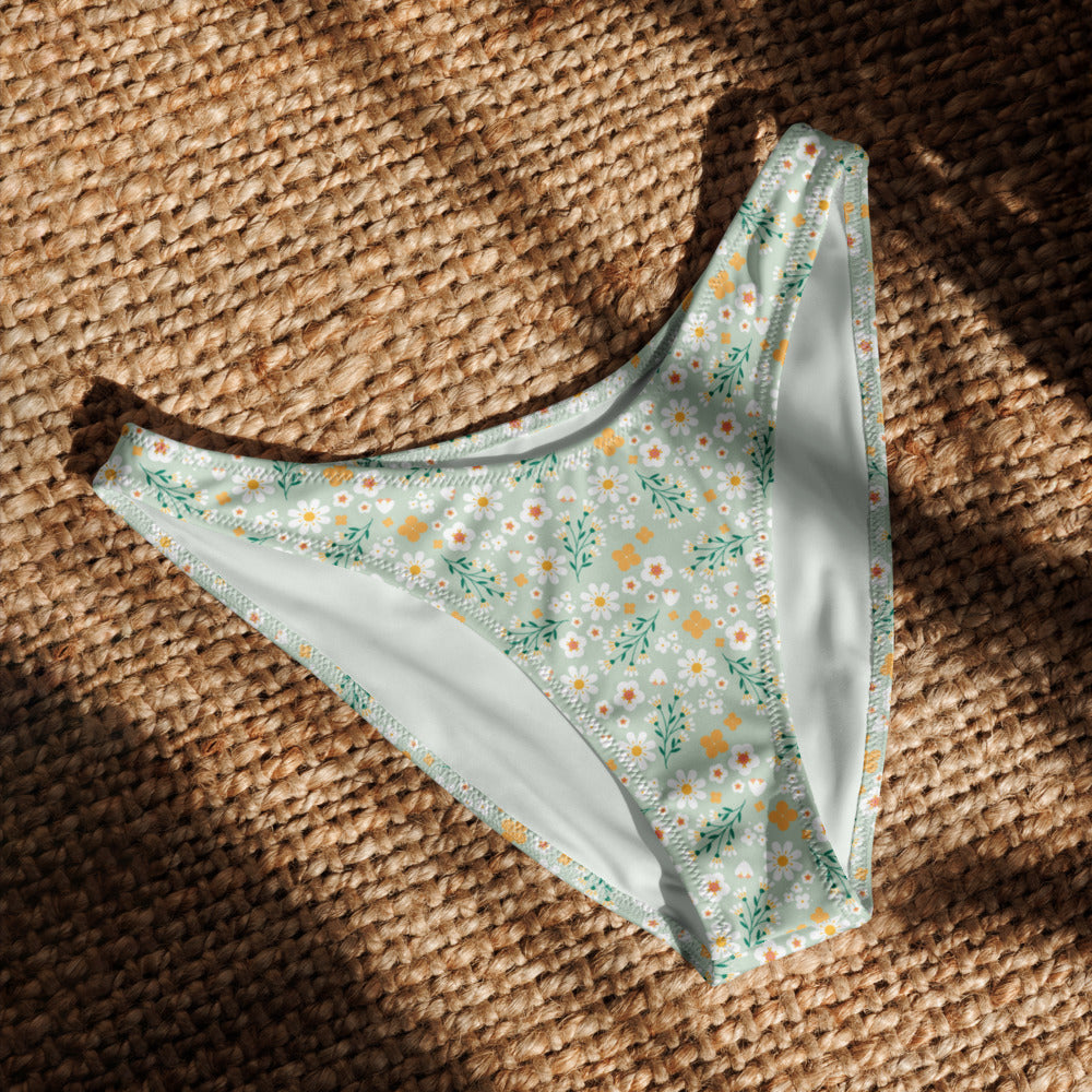 V-cut Bikini Bottom - Flores Esmeralda