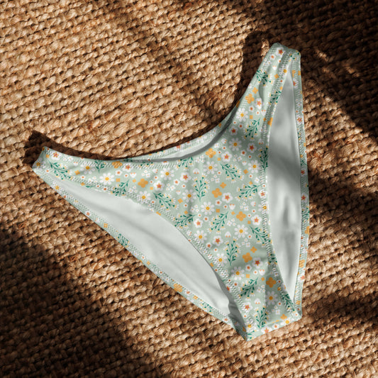 V-cut Bikini Bottom - Flores Esmeralda