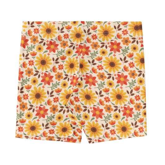 Women Surf Shorts - Sunflower Siesta-Esdushi