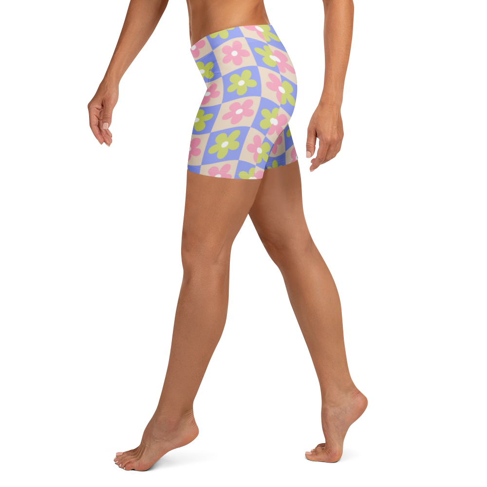 Women Surf Shorts - Groovy Gardenia-Esdushi