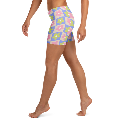 Women Surf Shorts - Groovy Gardenia-Esdushi