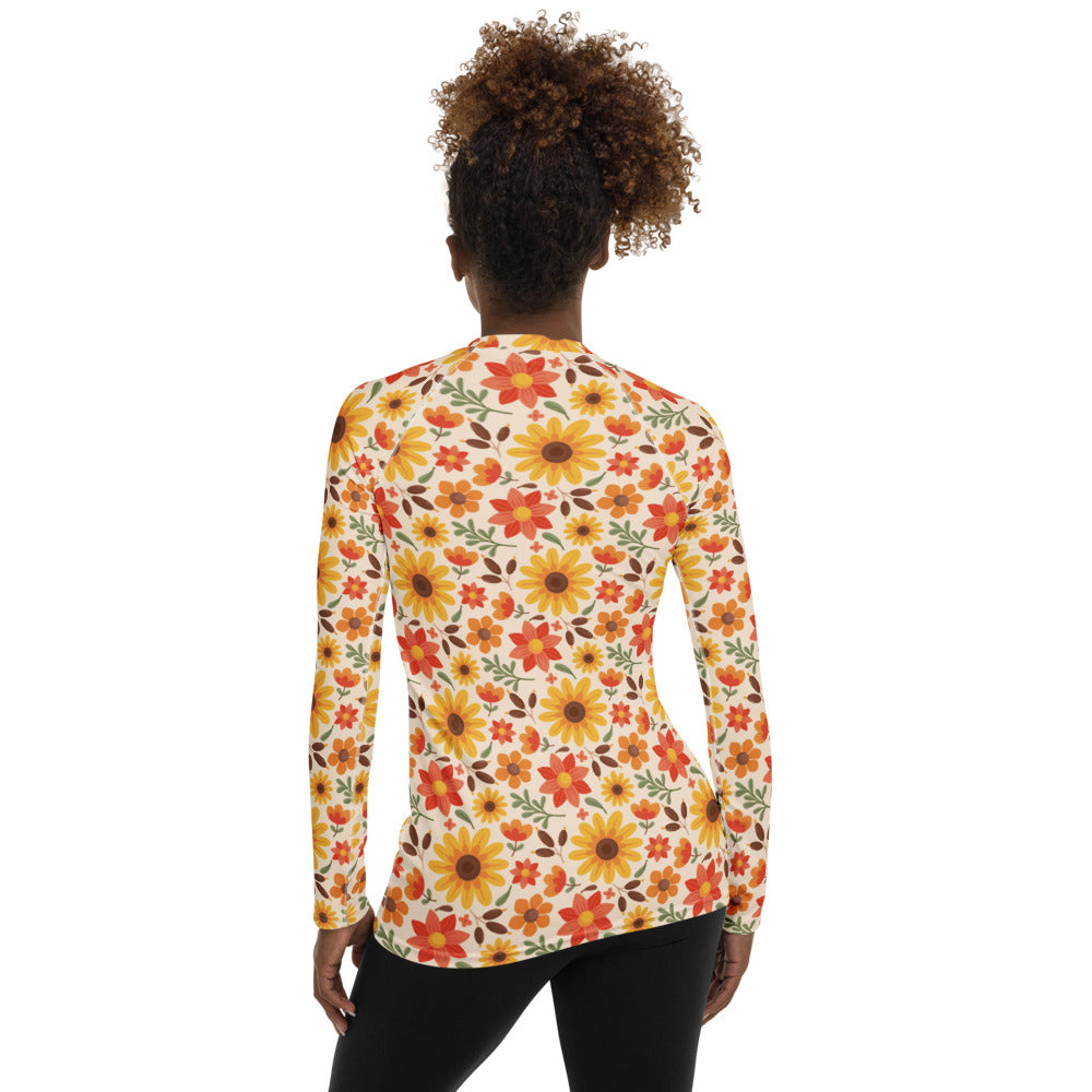 Rashguard pour femme - Sunflower Siesta