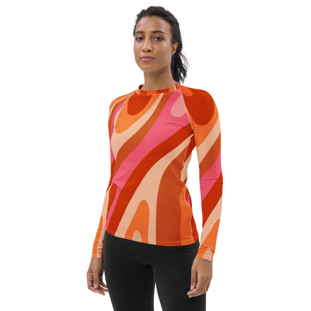 Camiseta de protección solar para mujer - Radiant Retro