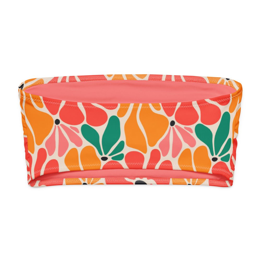 Bandeau Bikini Top - Flower Power - Esdushi