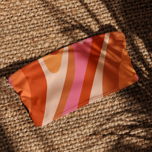 Bandeau Bikini Top - Radiant Retro - Esdushi