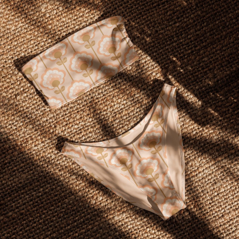 Bandeau Bikini Top - Sandy Shells - Esdushi