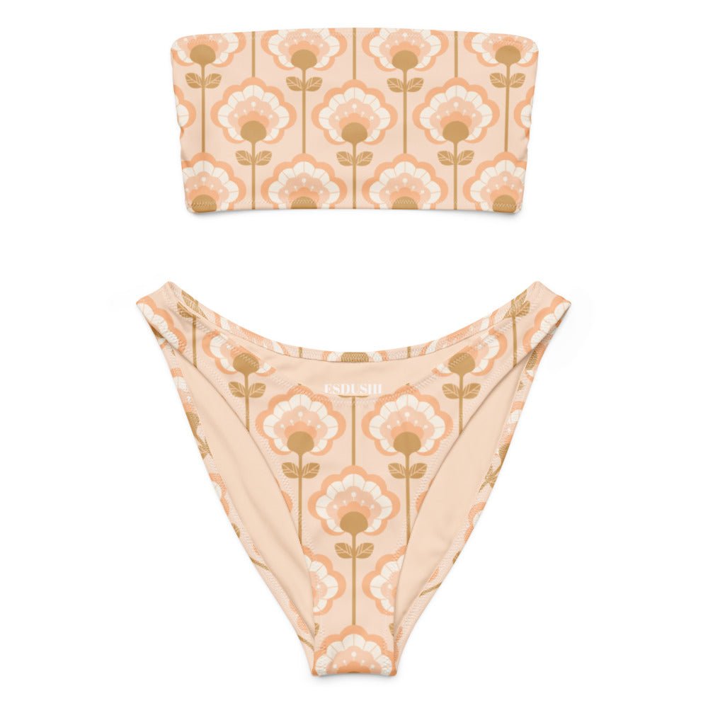 Bandeau Bikini Top - Sandy Shells - Esdushi