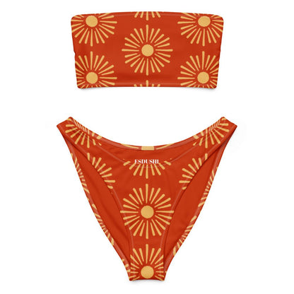 Bandeau Bikini Top - Sunset Session - Esdushi