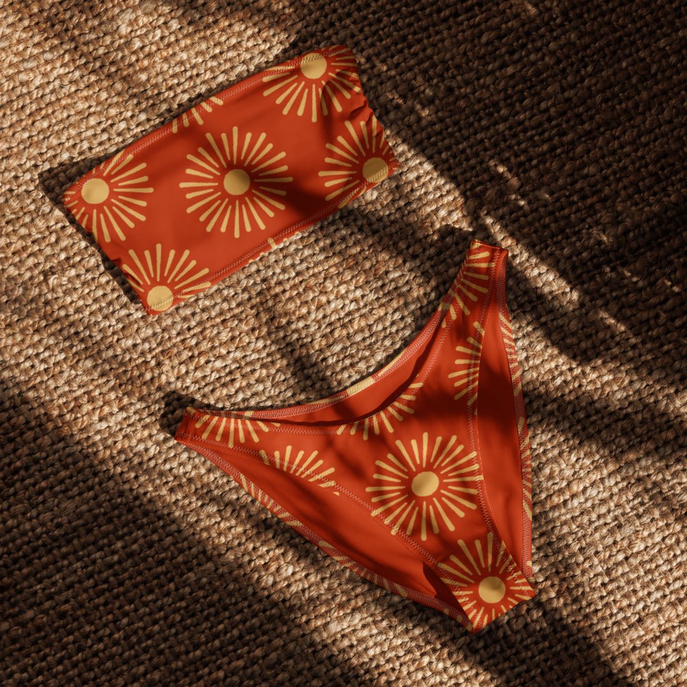 Bandeau Bikini Top - Sunset Session - Esdushi