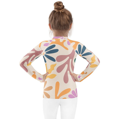 Kids - Girls Surf Rashguard - Coral Cutie - Esdushi