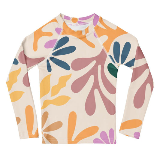 Kids - Girls Surf Rashguard - Coral Cutie - Esdushi