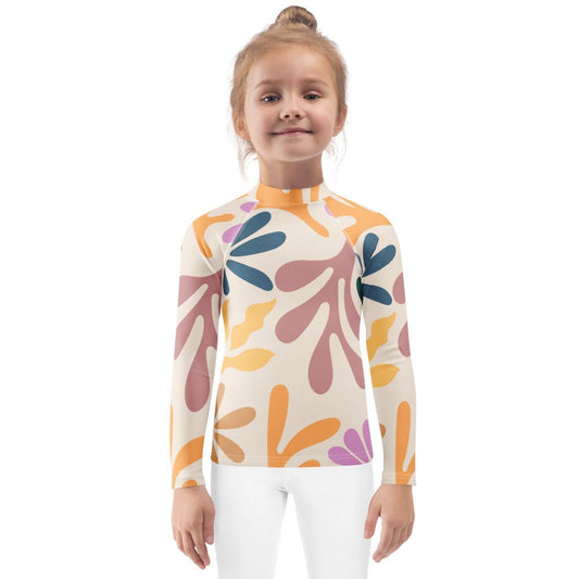 Kids - Girls Surf Rashguard - Coral Cutie - Esdushi
