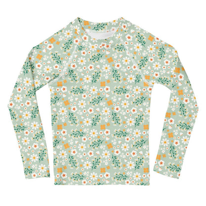 Kids - Girls Surf Rashguard - Flores Esmeralda - Esdushi
