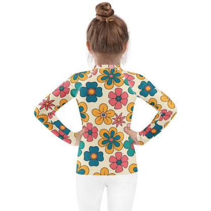 Kids - Girls Surf Rashguard - Funky Fins - Esdushi
