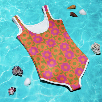 Kids Swimsuit - Floral Fiesta - Esdushi