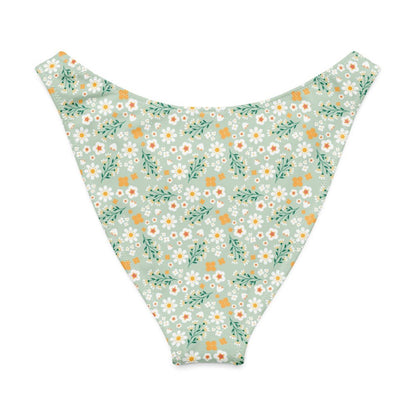 V-cut Bikini Bottom - Flores Esmeralda - Esdushi
