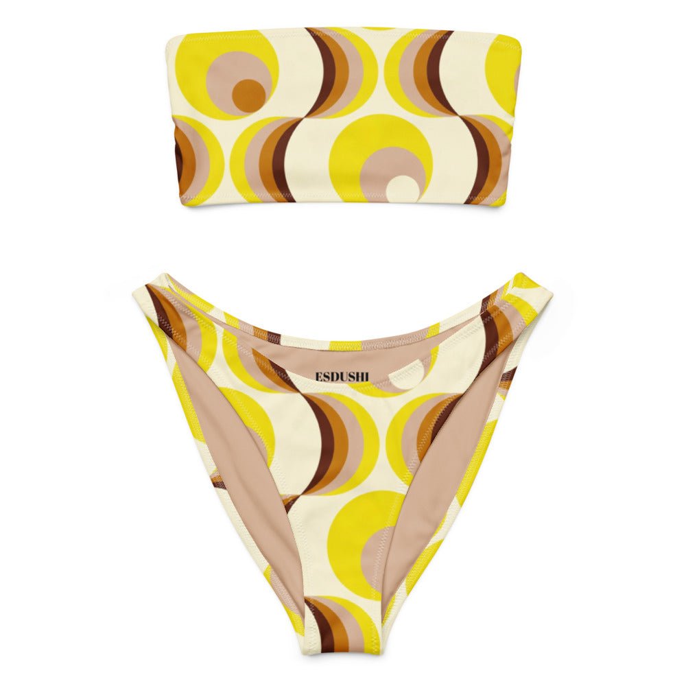 V-cut Bikini Bottom - Retro Riptide - Esdushi