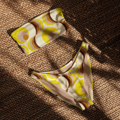 V-cut Bikini Bottom - Retro Riptide - Esdushi