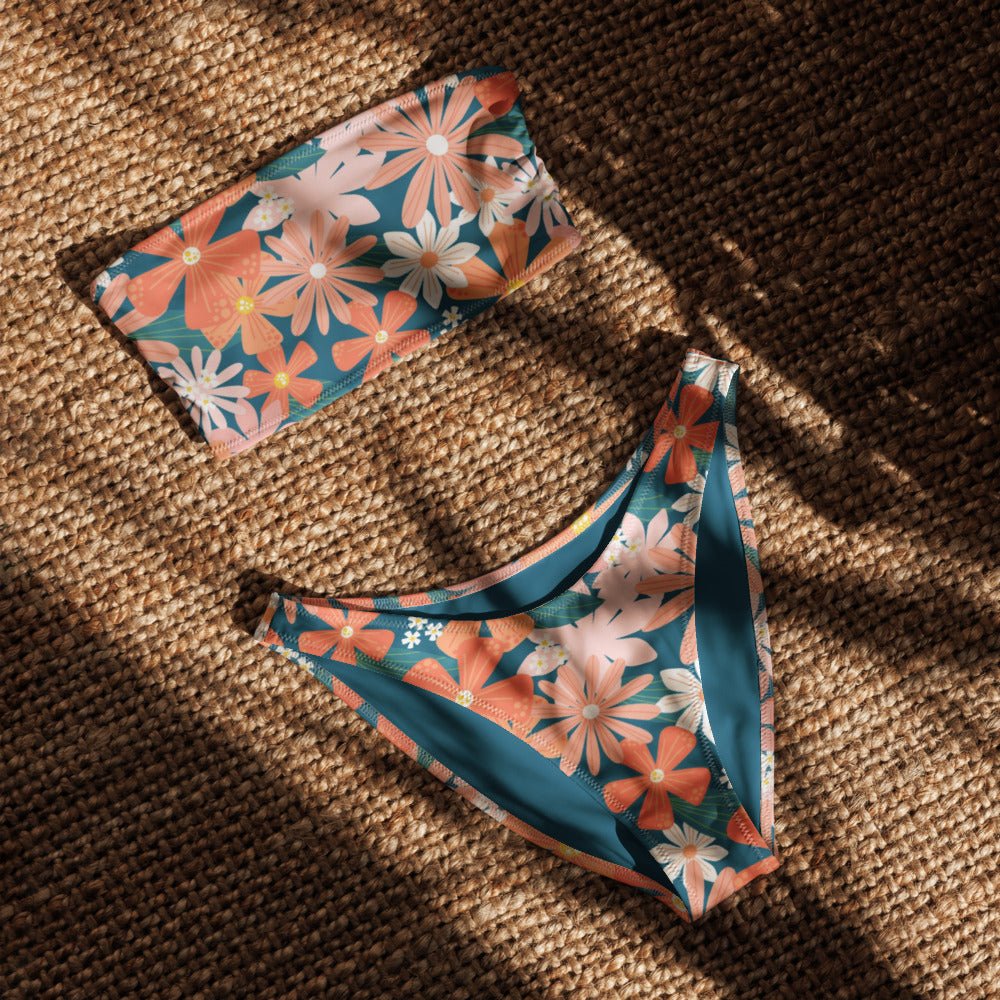 V-cut Bikini Bottom - Seaside Samba - Esdushi