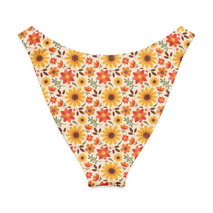 V-cut Bikini Bottom - Sunflower Siesta - Esdushi