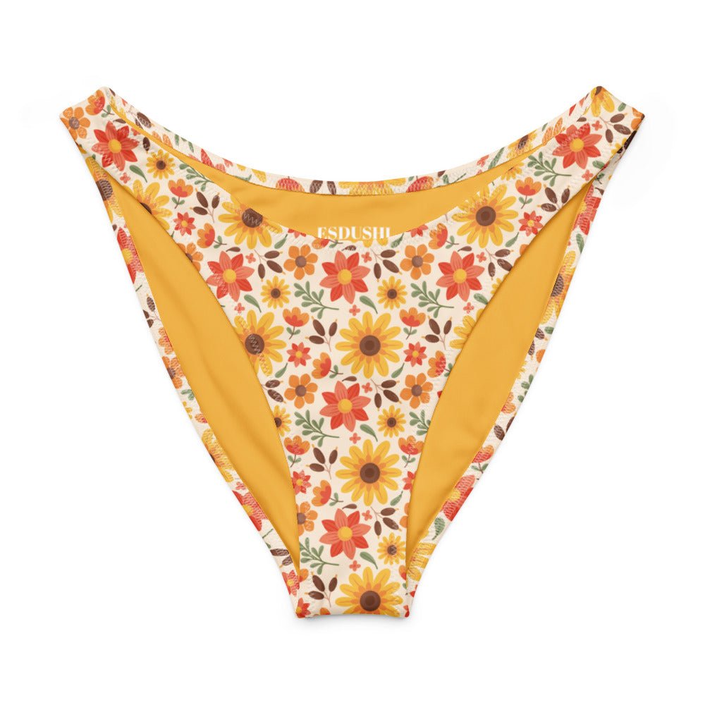 V-cut Bikini Bottom - Sunflower Siesta - Esdushi