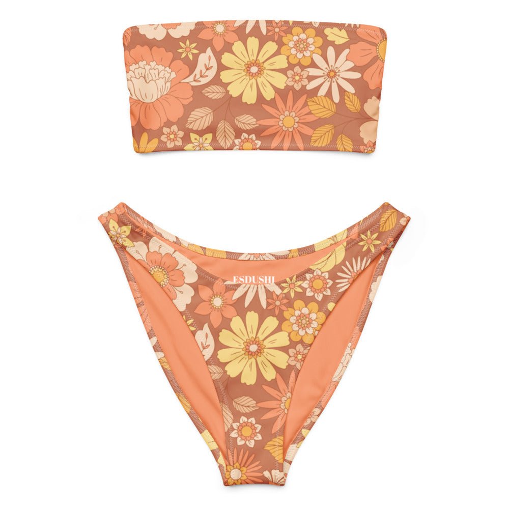 V-cut Bikini Bottom - Sunset Glow - Esdushi