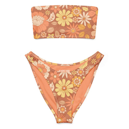 V-cut Bikini Bottom - Sunset Glow - Esdushi